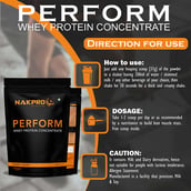 5 - Nakpro Perform Whey Protein Concentrate,  2.2 lb  Chocolate Cream 