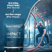 4 - Nakpro Impact Whey Protein, 2.2 lb Coffee (Pack of 2)