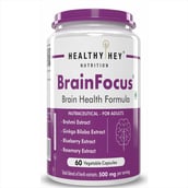 1 - HealthyHey Nutrition BrainFocus Brain Health Formula, 60 capsules