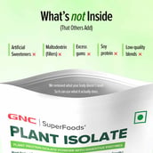 12 - GNC Plant Protein Isolate,  2 lb  Chocolate Hazelnut 