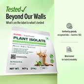 8 - GNC Plant Protein Isolate,  2 lb  Coffee 