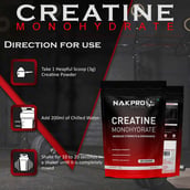 6 - Nakpro Creatine Monohydrate, Unflavoured 0.55 lb