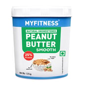 1 - Myfitness by brnd.me Natural Peanut Butter,  1.25 kg  Smooth 