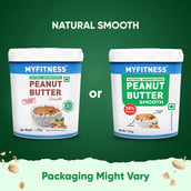 3 - Myfitness by brnd.me Natural Peanut Butter,  1.25 kg  Smooth 