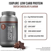 2 - Isopure 100% Whey Protein Isolate, 4.4 lb Low Carb - Dutch Chocolate