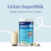 2 - Supermilk Gritzo Growth for Boy/Girl 2-6 Yrs, 400 g Creamy Vanilla