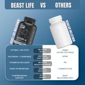 9 - BeastLife Melatonin+, 30 capsules Unflavoured