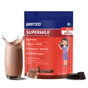 1 - Supermilk Gritzo Growth for Girl 13+ years, 335 g Double Chocolate (Pouch)