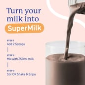 8 - Supermilk Gritzo Growth for Girl 13+ years, 335 g Double Chocolate (Pouch)