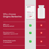 9 - Origins Nutra Berberine 500mg, 28 capsules