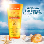 4 - VLCC Fair+Glow Sun Screen Lotion, 100 ml Ashwagandha & Wheatgram Extract