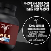 6 - Bolt Mass Gainer Super-Charged With Phycocyanin, 2 lb Madagascar Vanilla
