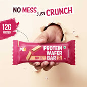 12 - MuscleBlaze Protein Wafer, 10 bar(s) Strawberry