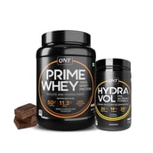 1 - QNT Prime Whey 2.2 lb Irish Chocolate with Hydra Vol Pre Workout Combo,  0.88 lb  Citron 