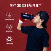10-(6 - Gritzo Spiderman Sipper, Blue 500 ml