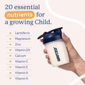 4 - Supermilk Gritzo Growth+ for Boy 7 to 12 years, 10 Piece(s)/Pack Creamy Vanilla