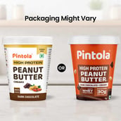 8 - Pintola High Protein Peanut Butter,  1 kg  Dark Chocolate Creamy