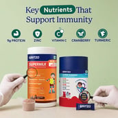 6 - Gritzo Supermilk Immunity Kit,  400 g  Chocolate for Girl 10-12 Yrs with Gummies