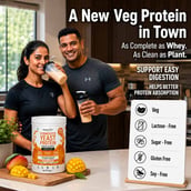 8 - HealthyHey Nutrition Fermented Yeast Protein,  1.1 lb  Mango 