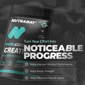 5 - Nutrabay Pure Creatine Monohydrate Amino Acid, Unflavoured 0.22 lb