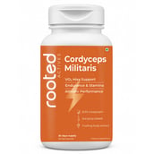 1 - Rooted Active Naturals Cordyceps Militaris Organic Mushroom Extract, 60 veggie capsule(s)