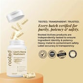 4 - Rooted Active Naturals Lion's Mane Organic Mushroom Extract, 60 veggie capsule(s)