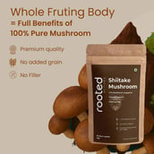 7 - Rooted Active Naturals Shiitake Organic Mushroom Extract, 60 g