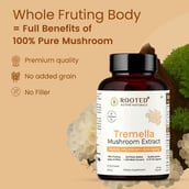 5 - Rooted Active Naturals Tremella Organic Mushroom Extract, 60 veggie capsule(s)
