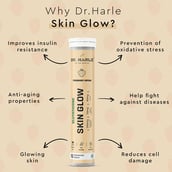 5 - DR. HARLE Glutathione Skin Glow Effervescent,  Strawberry (Pack of 5)  15 tablets 