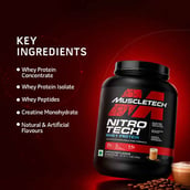 7 - MuscleTech NitroTech Whey Protein, 3.8 lb Cappuccino