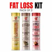 7 - Potencia Fat Loss Kit, 3 Piece(s)/Pack Apple Cider Vinegar + Cut-Rip + L-Carnitine Effervescent Tablets