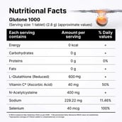 7 - Glutone 1000 Setria Glutathione Effervescent,  Unflavoured (Pack of 6)  15 tablet(s) 