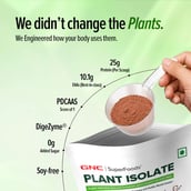 2 - GNC Plant Protein Isolate, 1 lb Chocolate Hazelnut