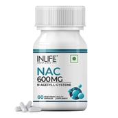 1 - INLIFE N Acetyl Cysteine NAC 600mg, 60 veggie capsule(s)
