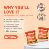 11 - FitFeast Protein Shaker, 7 sachets/pack Malai Kulfi