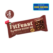 1 - FitFeast Protein Dessert Bar, 6 bar(s) Nutty Brownie