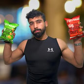 2 - FitFeast Protein Chips, 60 g Cream & Onion (Pack of 6)