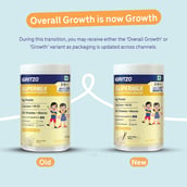 2 - Supermilk Gritzo Growth Unsweetened for Boy/Girl 2-6 Yrs, 300 g Creamy Vanilla