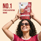 7 - MuscleBlaze High Protein Oats, 1 kg Apple Cinnamon