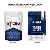 2 - AS-IT-IS Nutrition ATOM PWR Mass Gainer, 2.2 lb Banana