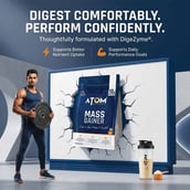 7 - AS-IT-IS Nutrition ATOM PWR Mass Gainer, 2.2 lb Banana
