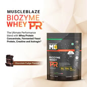 2 - MuscleBlaze Biozyme Whey PR,  4.4 lb  Chocolate Fudge (Pack of 2)