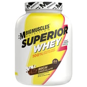 Big Muscles Superior Whey,  4.4 lb  Rich Chocolate 