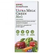 1 - GNC Ultra Mega Green Men's Multivitamin, 60 caplets Unflavoured