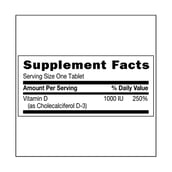 supplement - GNC Vitamin D-3 (1000 IU),  180 tablet(s) 