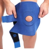 2 - LP Support Knee Support Open Patella (758), Blue Free Size