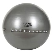B Fit USA Exercise Printed Heavy Duty Silver Gym Ball (AB8104),  Silver  85 cm 