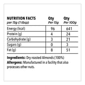 Supplement - The Butternut Co. Unsweetened Almond Butter, Crunchy 0.2 kg
