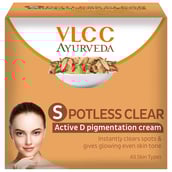 VLCC Ayurveda Spotless Clear D Pigmentation cream,  50 g  All Skin Type 