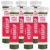 Herbasip Apple Cider Juice Shots Pack of 6 Shots, Unflavoured 50 ml